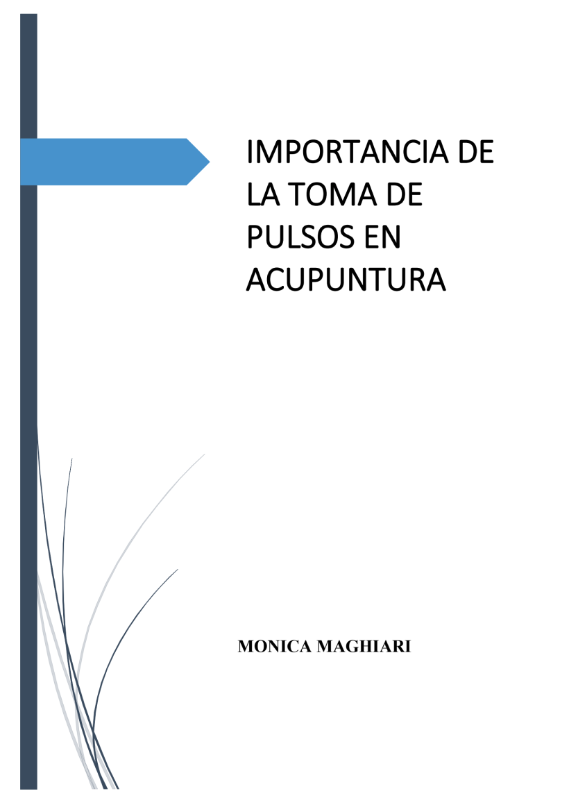 Libro - Importancia de la toma de pulsos en la acupuntura